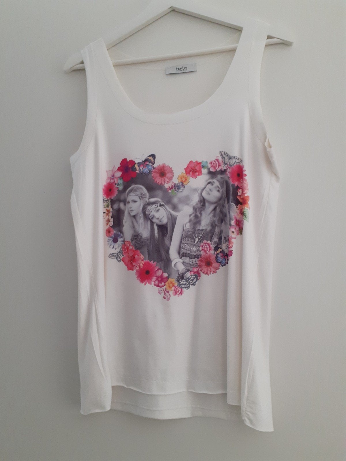 Hemdje /top  flower power merk Be-fun, Maat 38/40 (M), Be-fun, Ophalen of Verzenden, Zo goed als nieuw