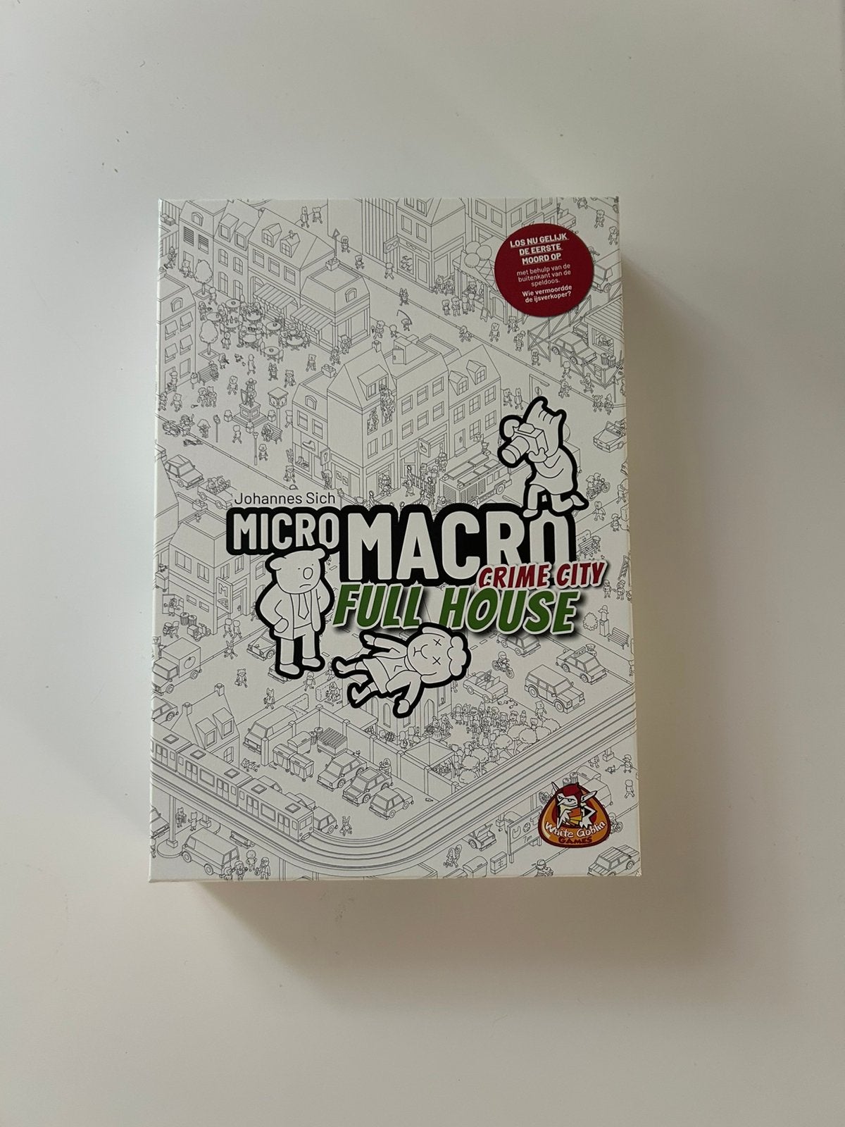 Micro macro spel crime city full house, Ophalen of Verzenden, Zo goed als nieuw, Speelkaart(en)