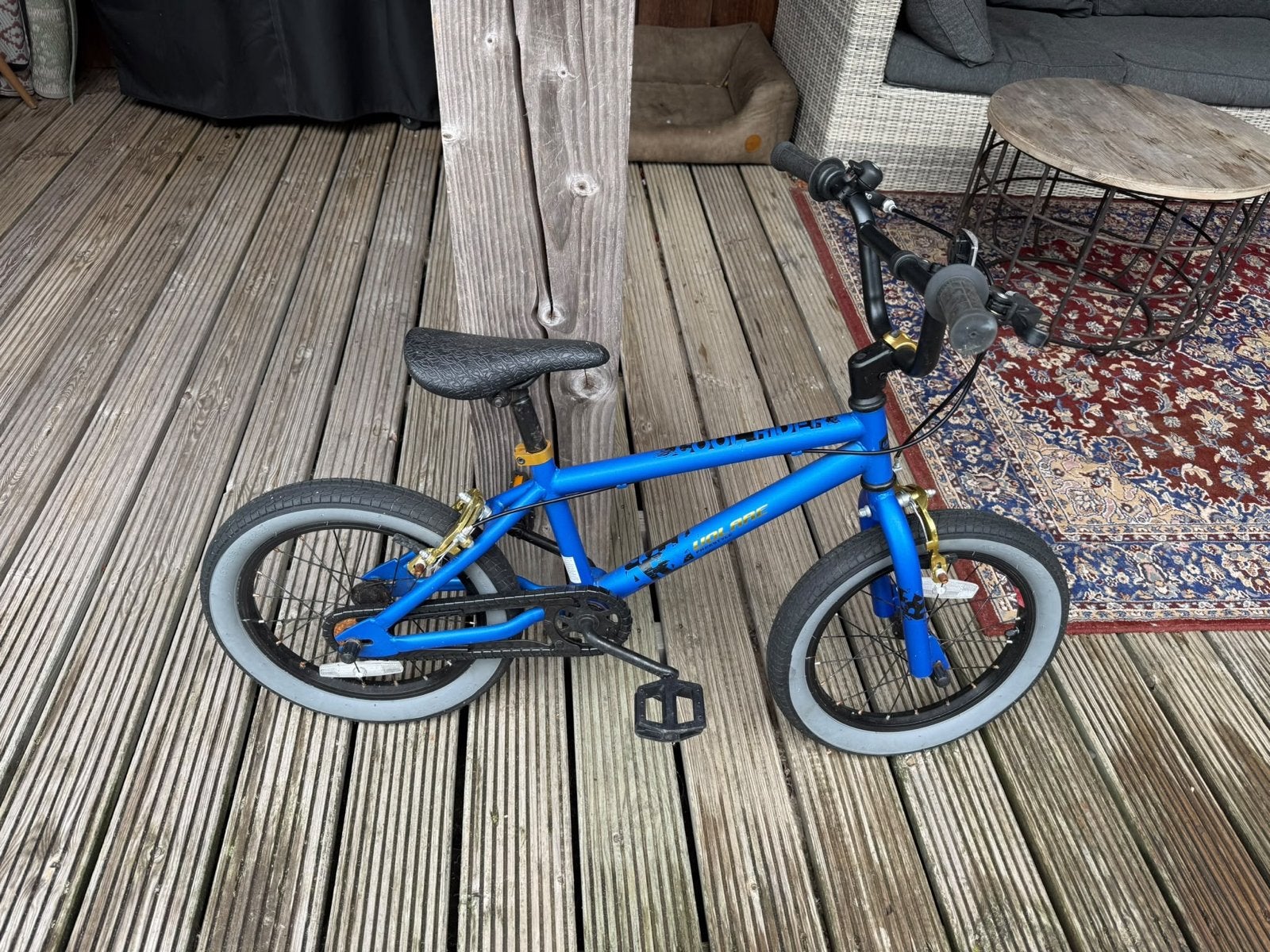 Volare Freestyle BMX Kinderfiets 16 inch - Blauw, Fietsen en Brommers, Ophalen, Staal, Velgrem, Voetsteunen