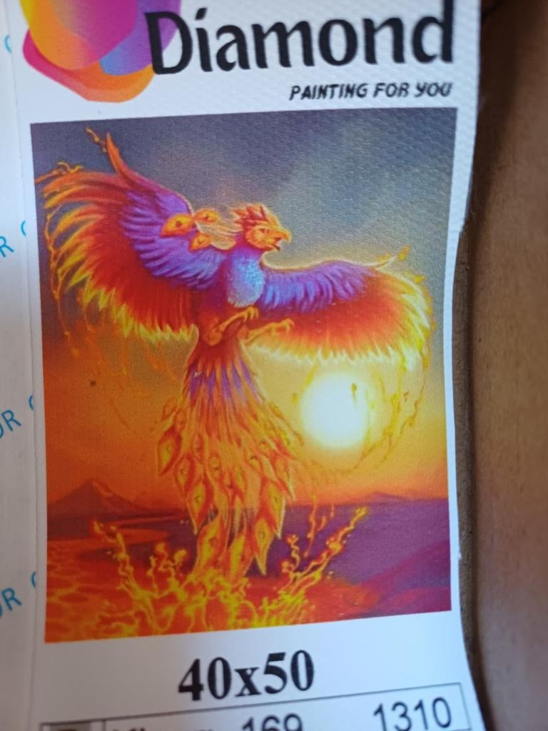 Vuurvogel/Phoenix diamond painting, Ophalen of Verzenden, Nieuw, Knutselwerk