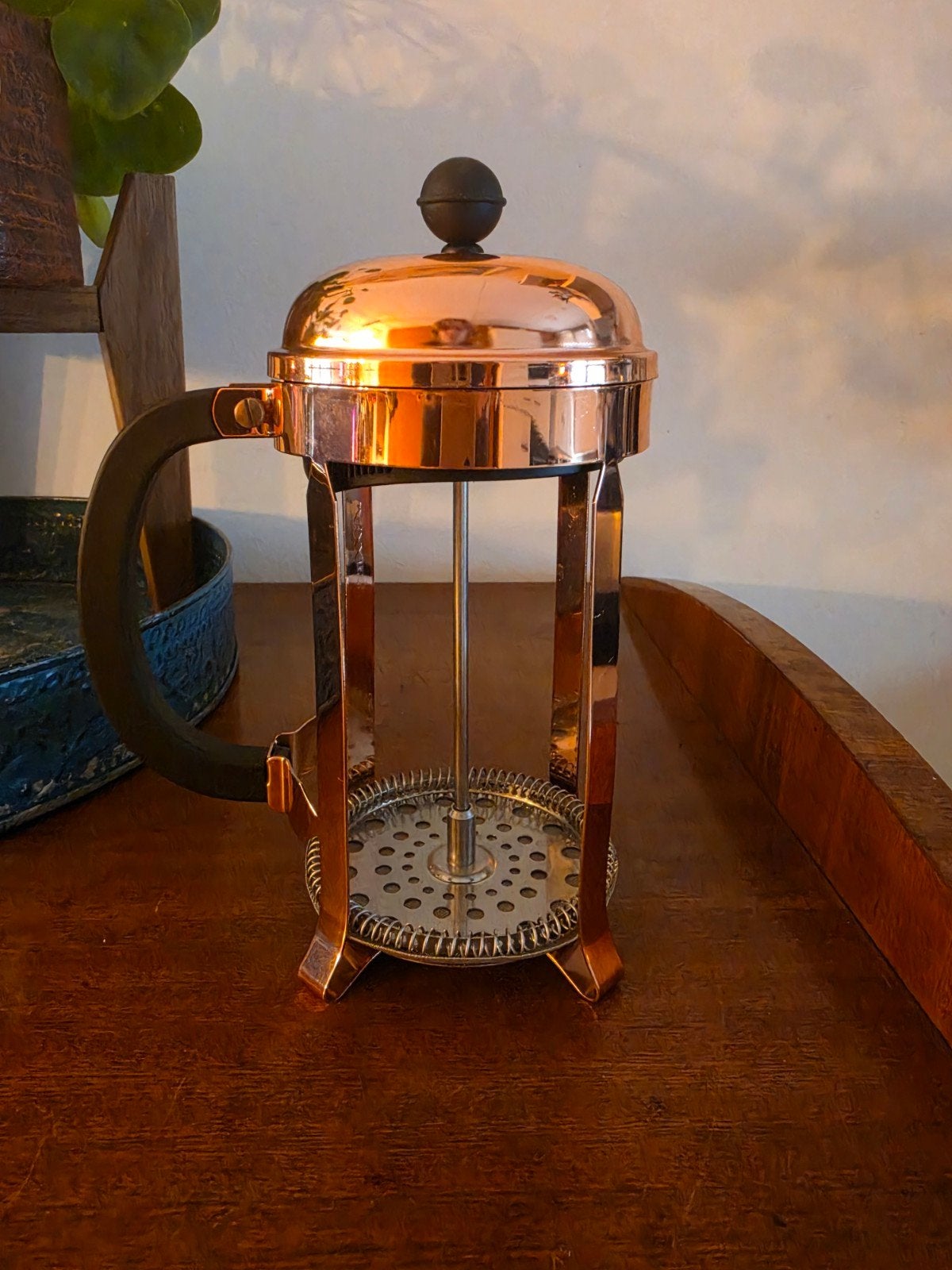 Bodum Cafetière - Koperkleurig - Glas ontbreekt, Huis en Inrichting, Ophalen, Bodum, Metaal, Overige typen