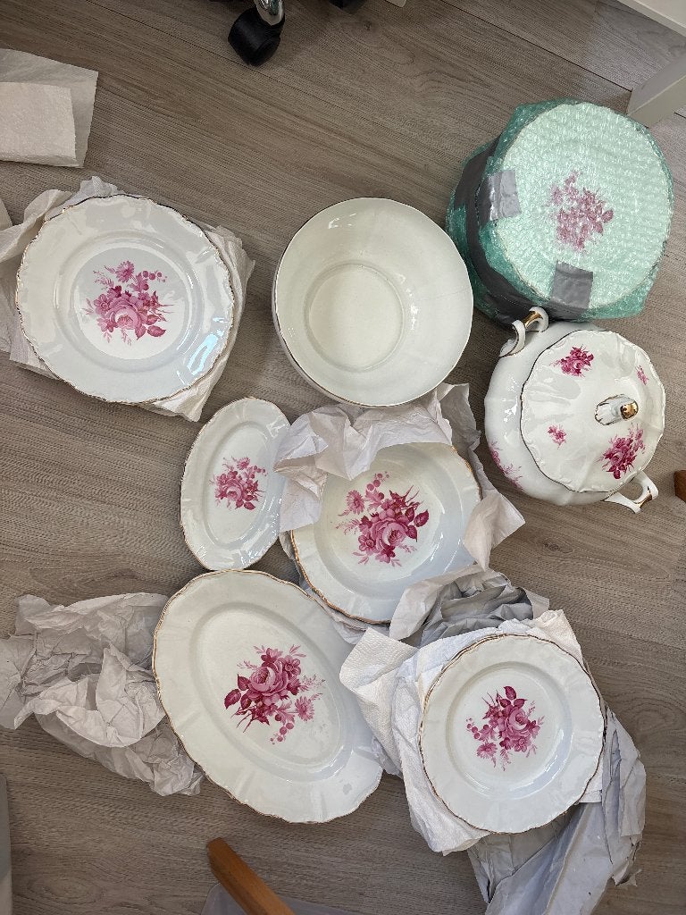 24-delig Servies porcelaine de Sarreeguemines, Ophalen