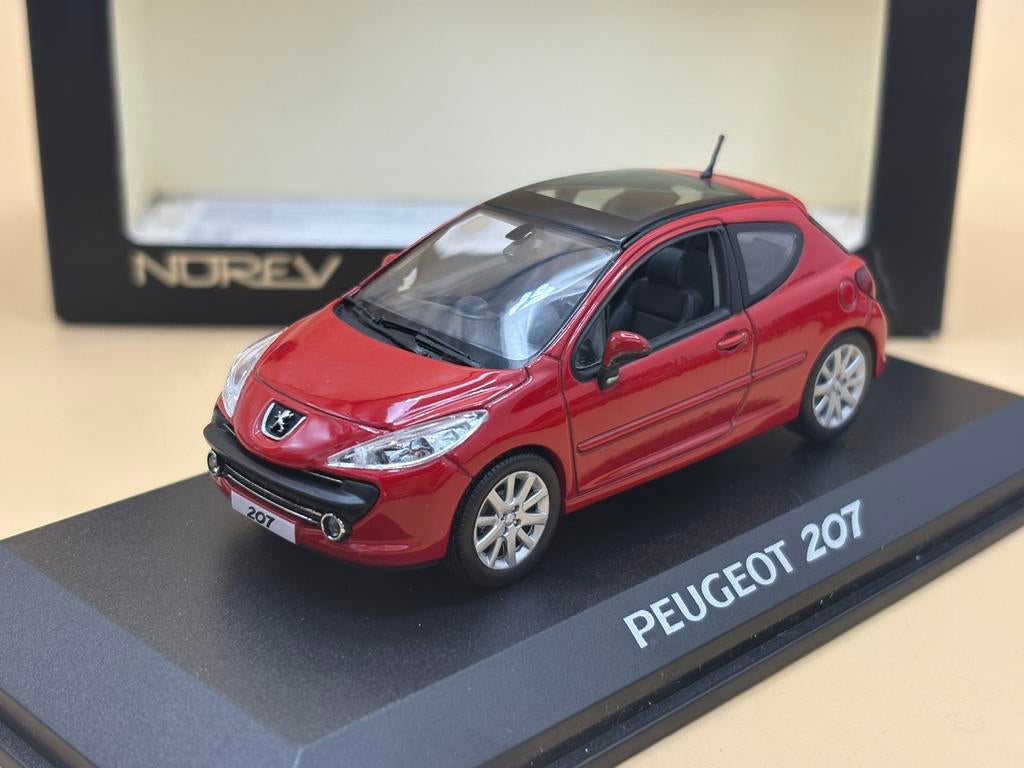 Peugeot 207 Feline 2006 1:43 Norev, Ophalen of Verzenden, Zo goed als nieuw, Auto, Norev