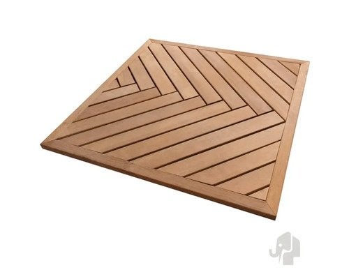ELEPHANT Tuintegels visgraat hardhout - totaal 6 m2, Tuin en Terras, Planken, Ophalen of Verzenden, Zo goed als nieuw, Hardhout