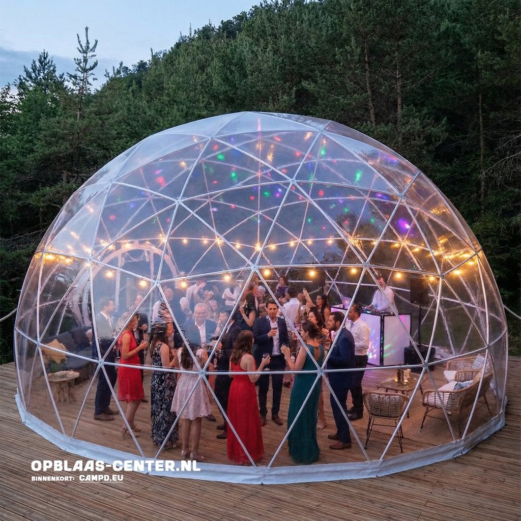 DOME transparant - 4-5-6-7-8-9 meter overkapping, Ophalen of Verzenden, Nieuw, Tuinpaviljoen