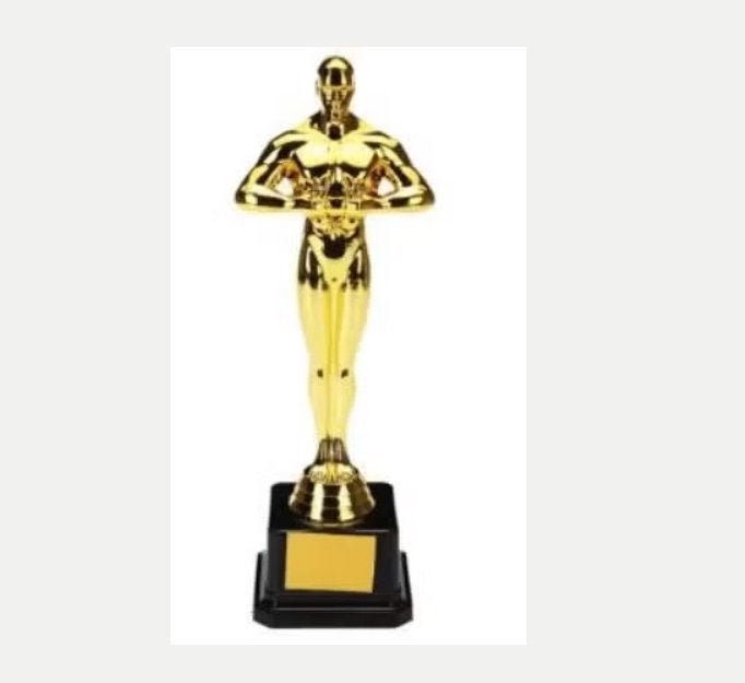 Prachtig Oscar replica beeldje goudkleurig (26cm), Ophalen of Verzenden, Nieuw