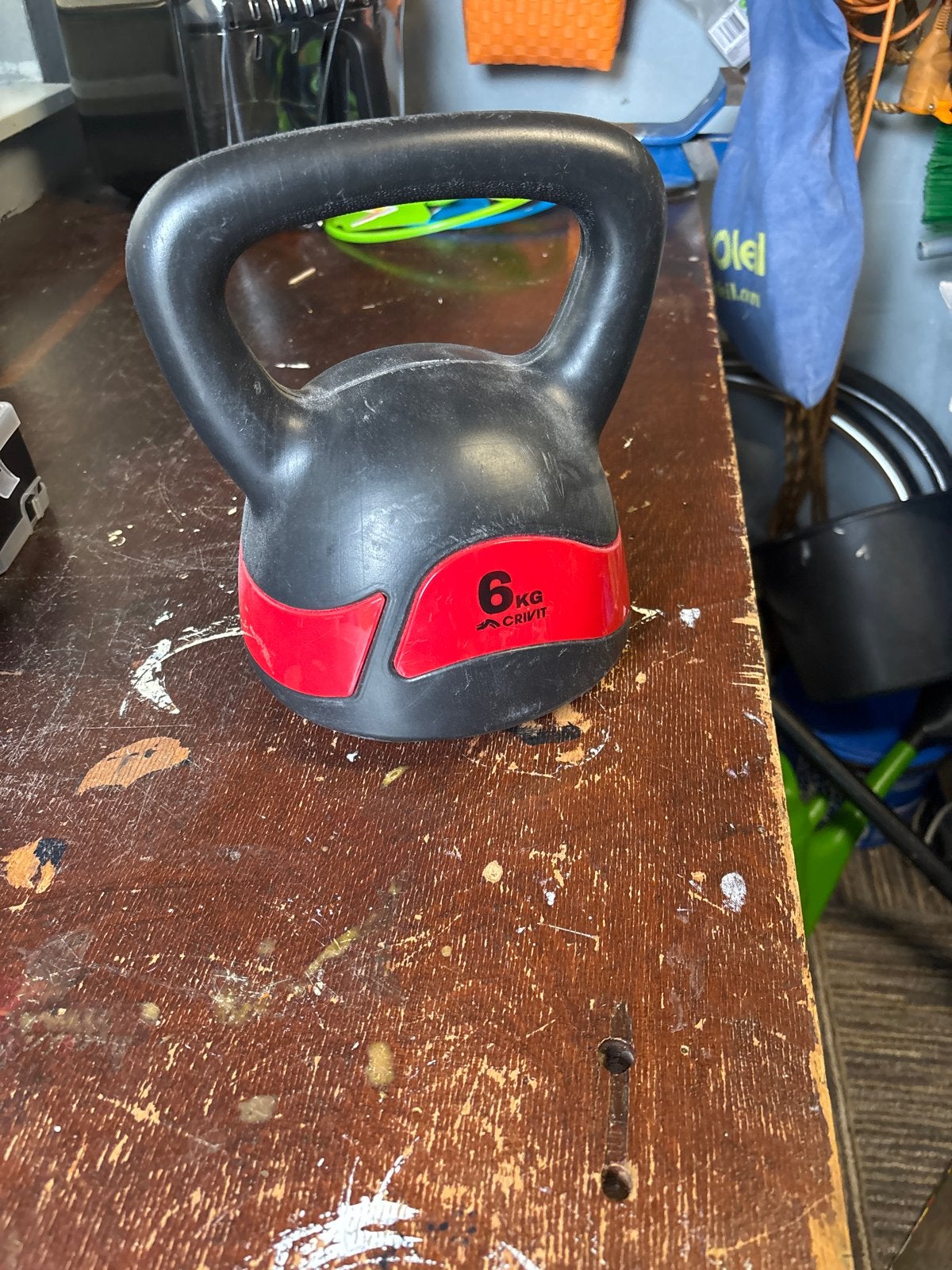 Kettlebell 6 kg - Crivit, Sport en Fitness, Fitnessmaterialen, Ophalen, Gebruikt, Armen, Kettlebell
