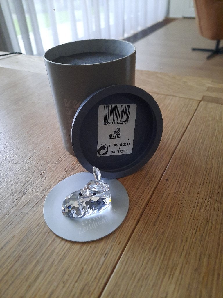 Swarovski Kristal Hertje - Zo goed als nieuw, Ophalen of Verzenden, Zo goed als nieuw, Figuurtje