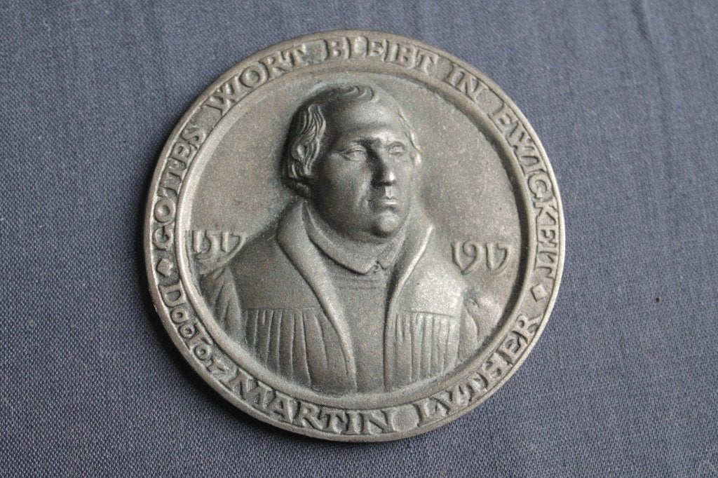 Herdenkingspenning Maarten Luther 400 jaar 1917, Ophalen of Verzenden, Overige materialen, Buitenland