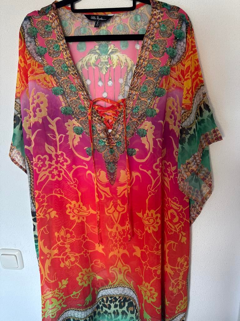 Nieuwe kleurrijke kaftan/hes voor over badkleding - XXL, Ophalen of Verzenden, Nieuw, Overige kleuren, Overige typen