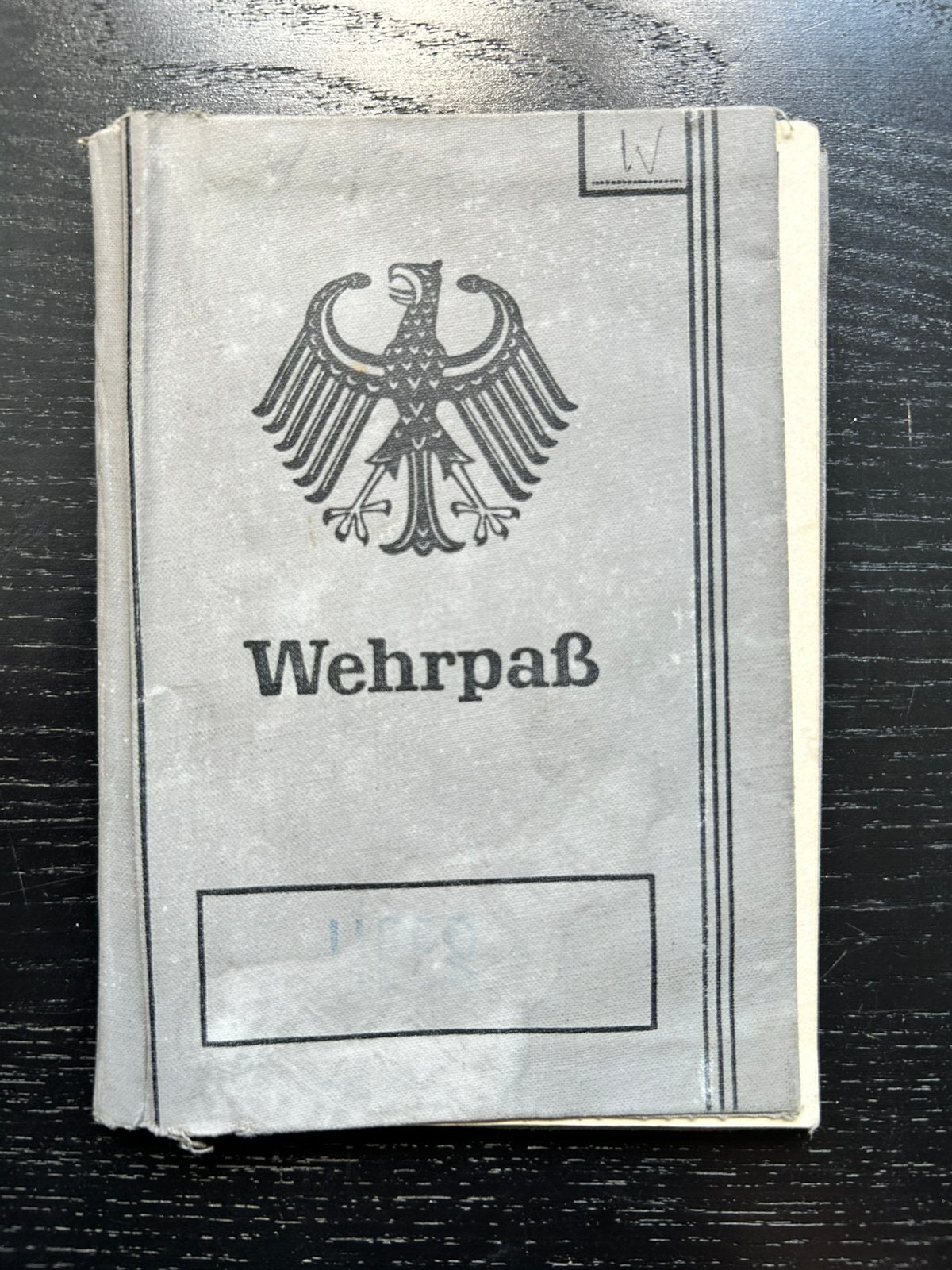 Duitse Bundeswehr Pz.Pio/Jäger Wehrpass, Verzamelen, Ophalen of Verzenden, Landmacht, Duitsland, Overige typen