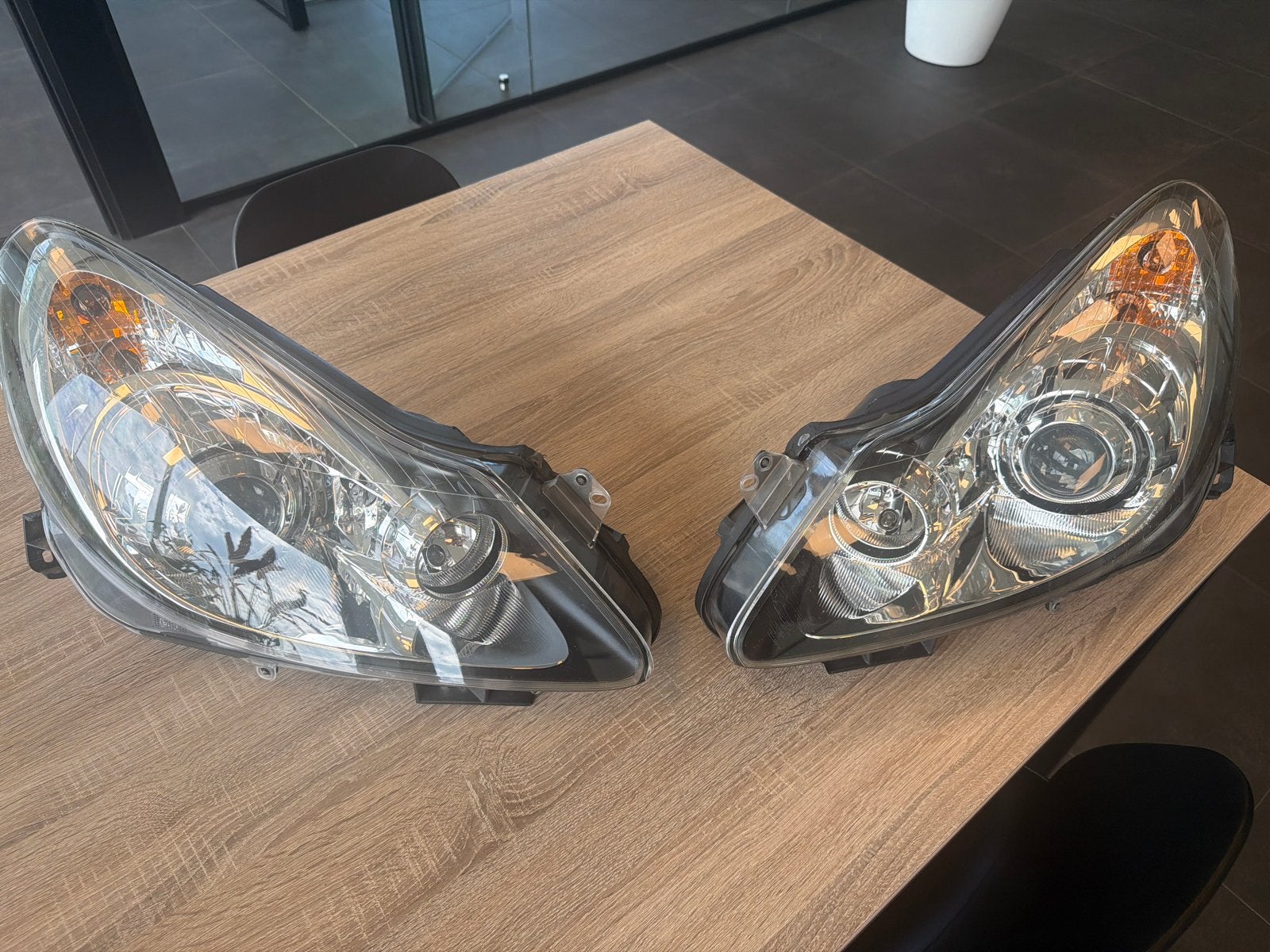 Originele Opel Corsa D Opc koplampen set (links en rechts), Ophalen, Gebruikt, Opel