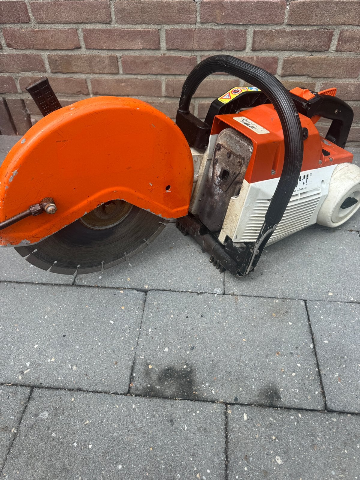 Stihl bandenzaag TS 480, Ophalen of Verzenden, Zo goed als nieuw, 1000 watt of meer, Overige typen