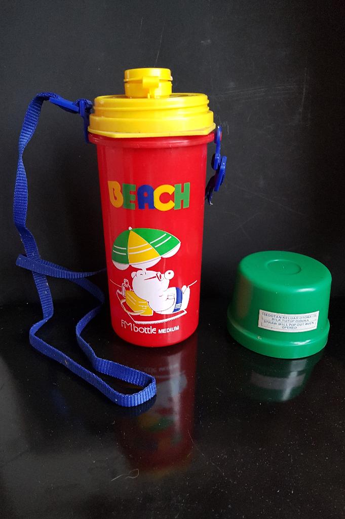 Vrolijke beach Swim drinkfles kind fles + beker, Verzenden, Gebruikt, Beker of Kan