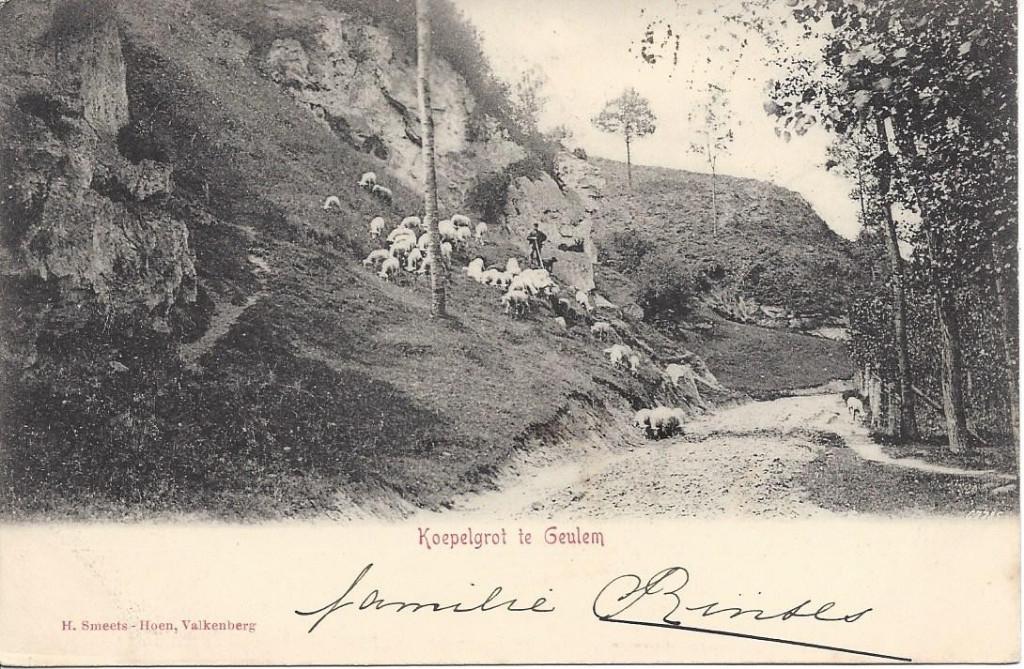 Valkenburg (L.) Koepelgrot Geulem, Schaapherder gelopen 1903, Ophalen of Verzenden, Voor 1920, Gelopen, Limburg