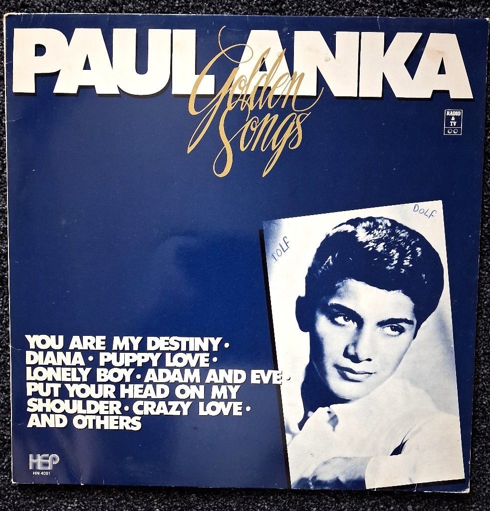 Paul Anka - Golden songs (Verzamelalbum uit 1981)., Cd's en Dvd's, LP, Gebruikt, Pop, Ophalen of Verzenden