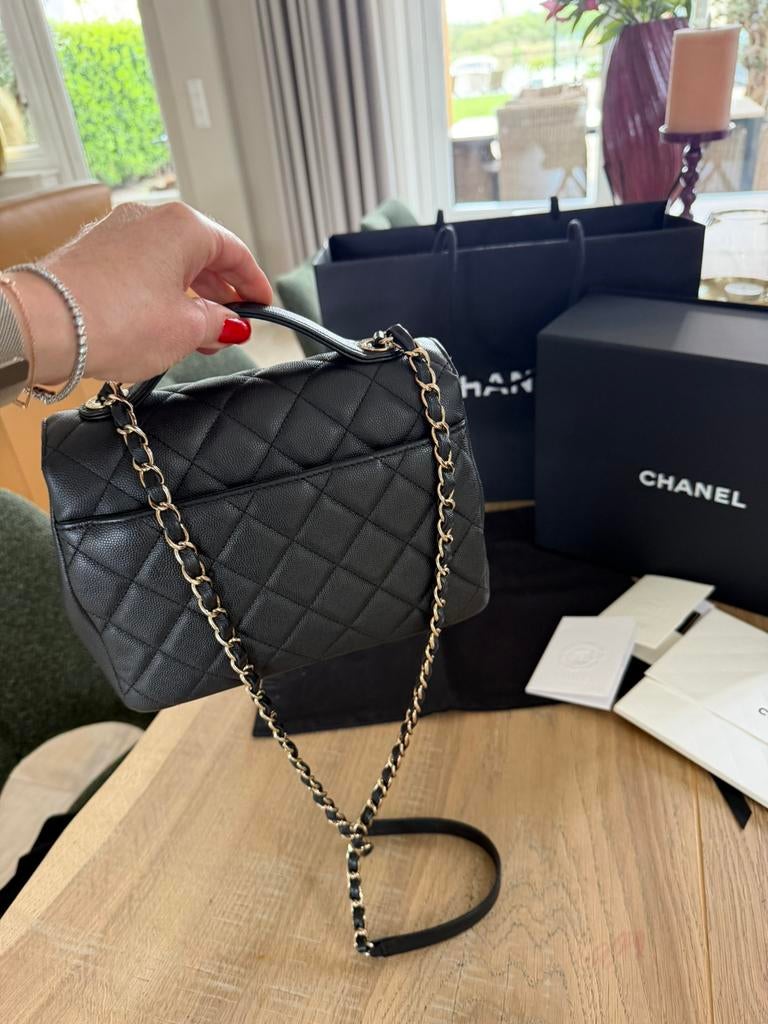 Chanel tas, Ophalen of Verzenden, Zwart, Schoudertasje