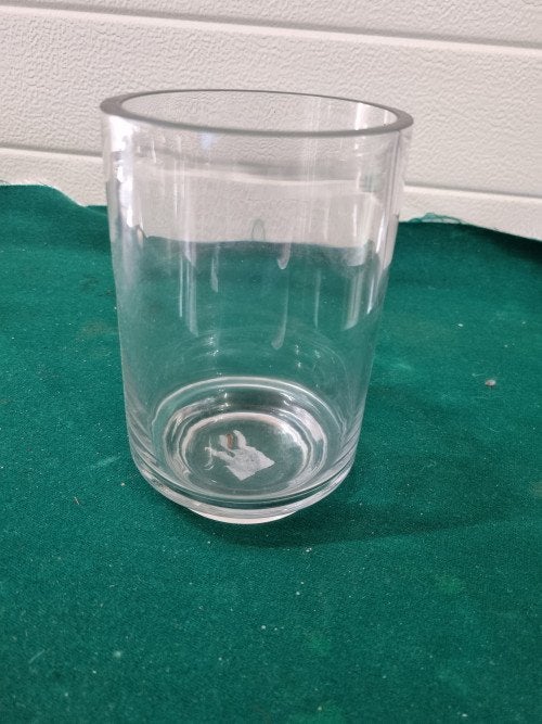 Vaas dik glas cilinder, Ophalen of Verzenden