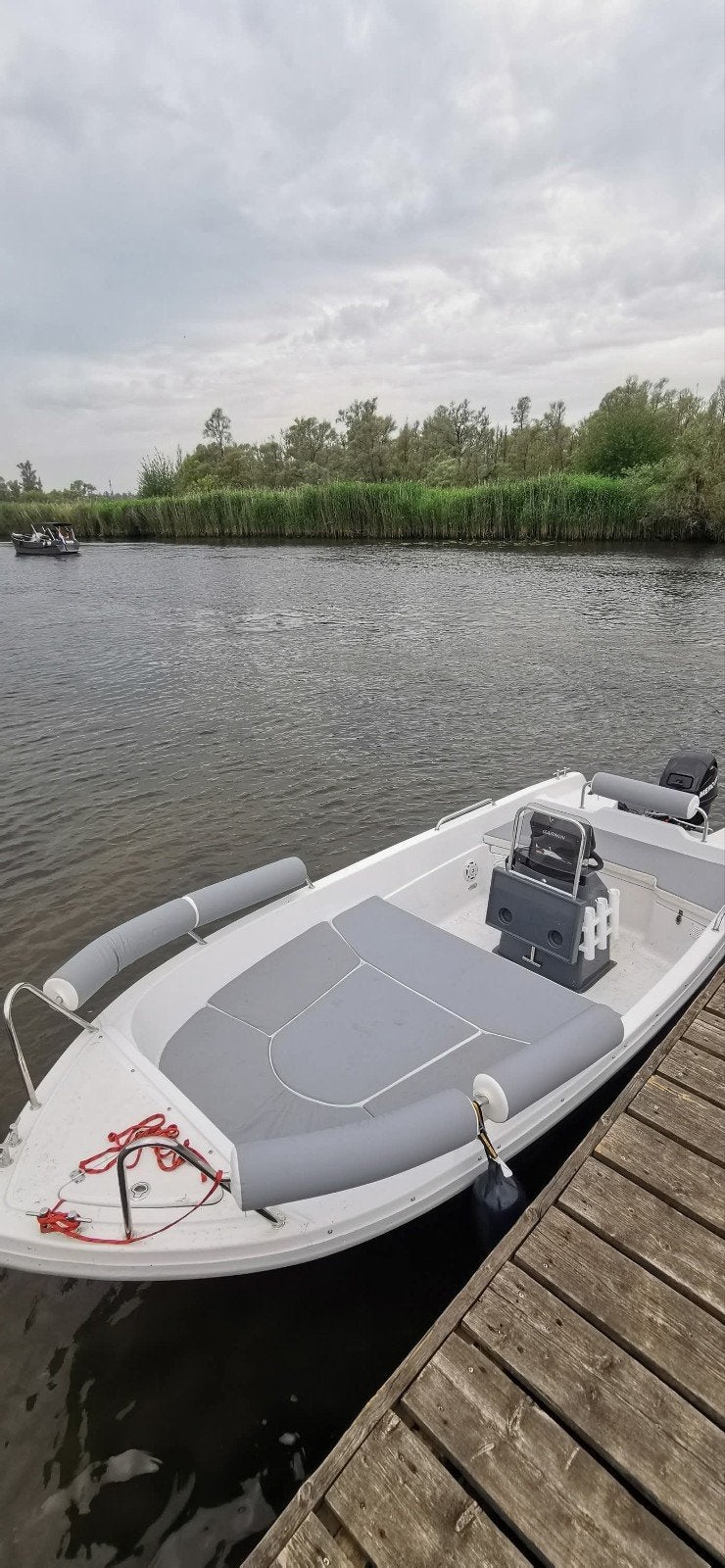 Boot Scalar 450, Watersport en Boten, Ophalen of Verzenden, Minder dan 70 pk, Buitenboordmotor, Benzine