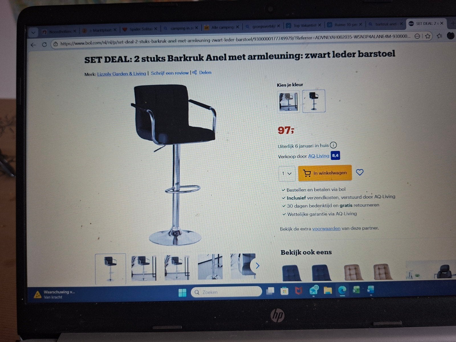 2 barkrukken, Huis en Inrichting, 2 krukken, Ophalen, Nieuw, 60 tot 90 cm