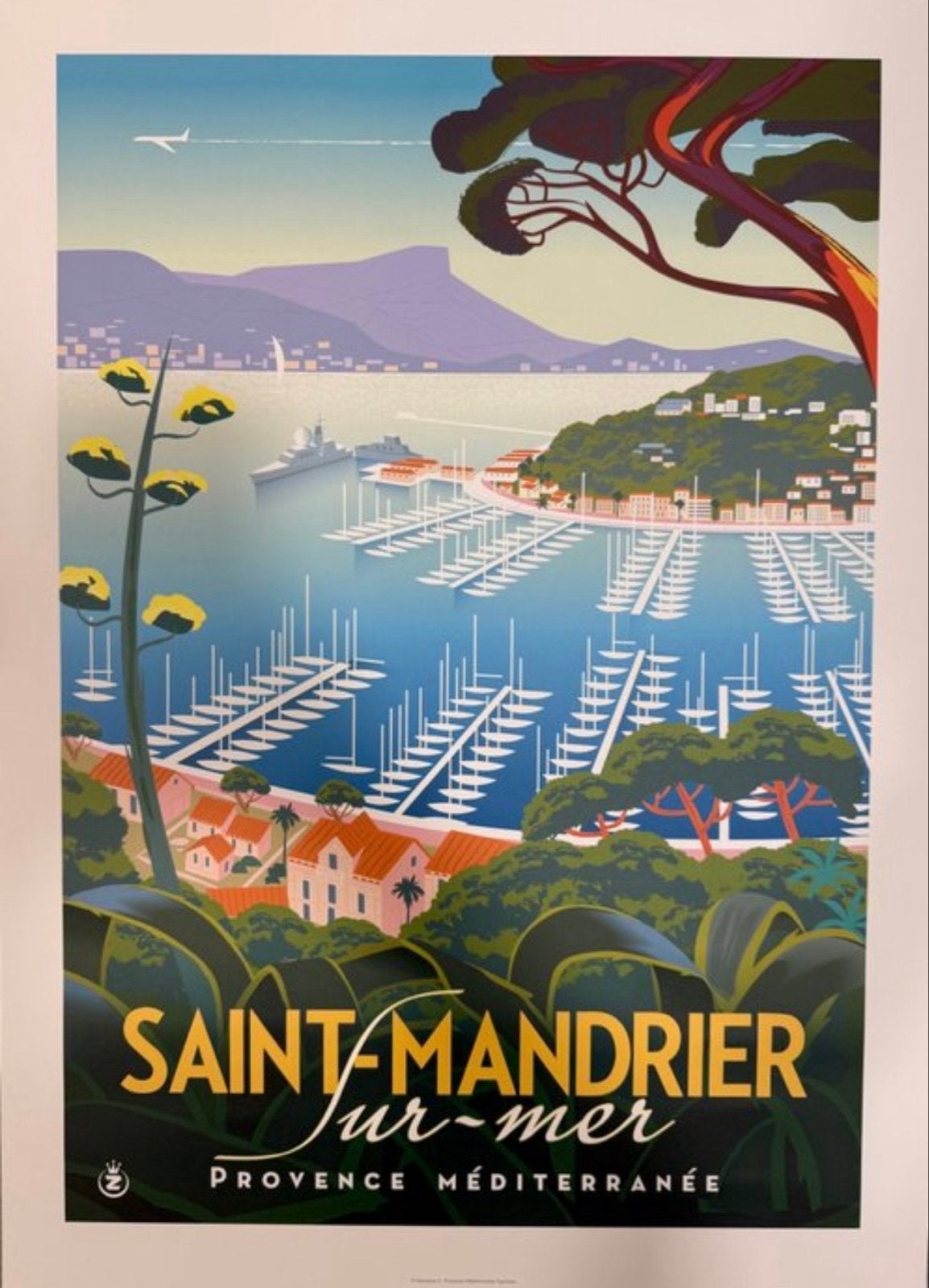 Saint-Mandrier sur Mer Provence Méditerranée poster, Rechthoekig Staand, Nieuw, Ophalen of Verzenden, A1 t/m A3
