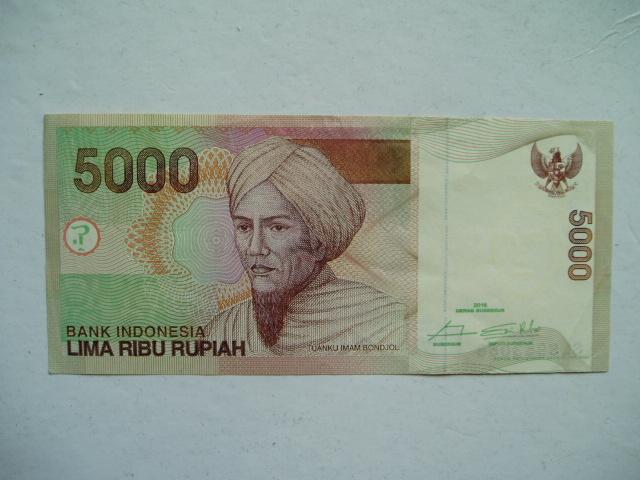 1125. Indonesia, 5.000 rupiah 2016 Tuanku Imam Bonjol., Postzegels en Munten, Bankbiljetten | Azië, Verzenden, Zuidoost-Azië, Los biljet