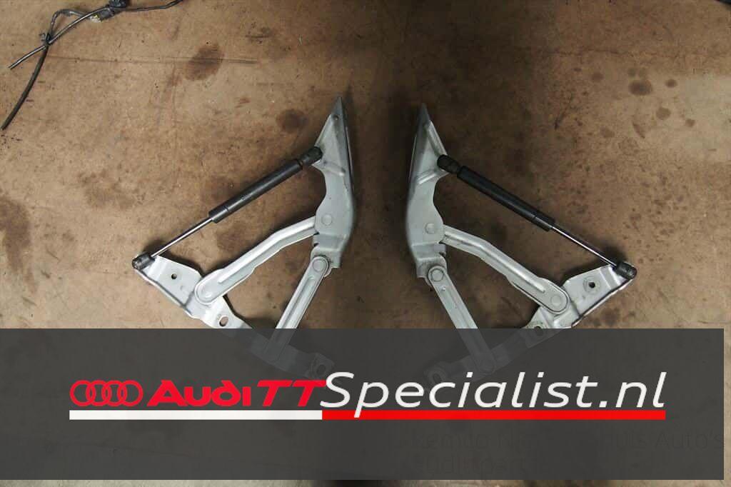 Motorkap scharnierset compeet zilver Audi TT MK1 8N, Gebruikt, -, -, -