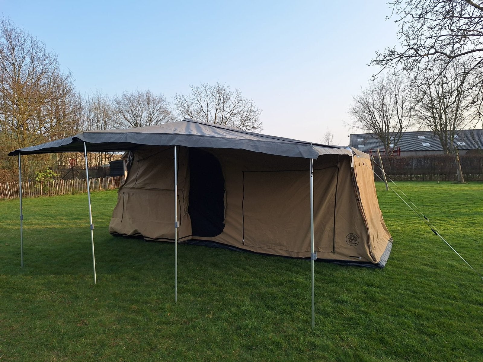 Buite Lewe 2 tenttrailer | zo meenemen | gelijk op vakantie, Caravans en Kamperen, Vouwwagens, Overige kleuren, Tot en met 5, Ophalen