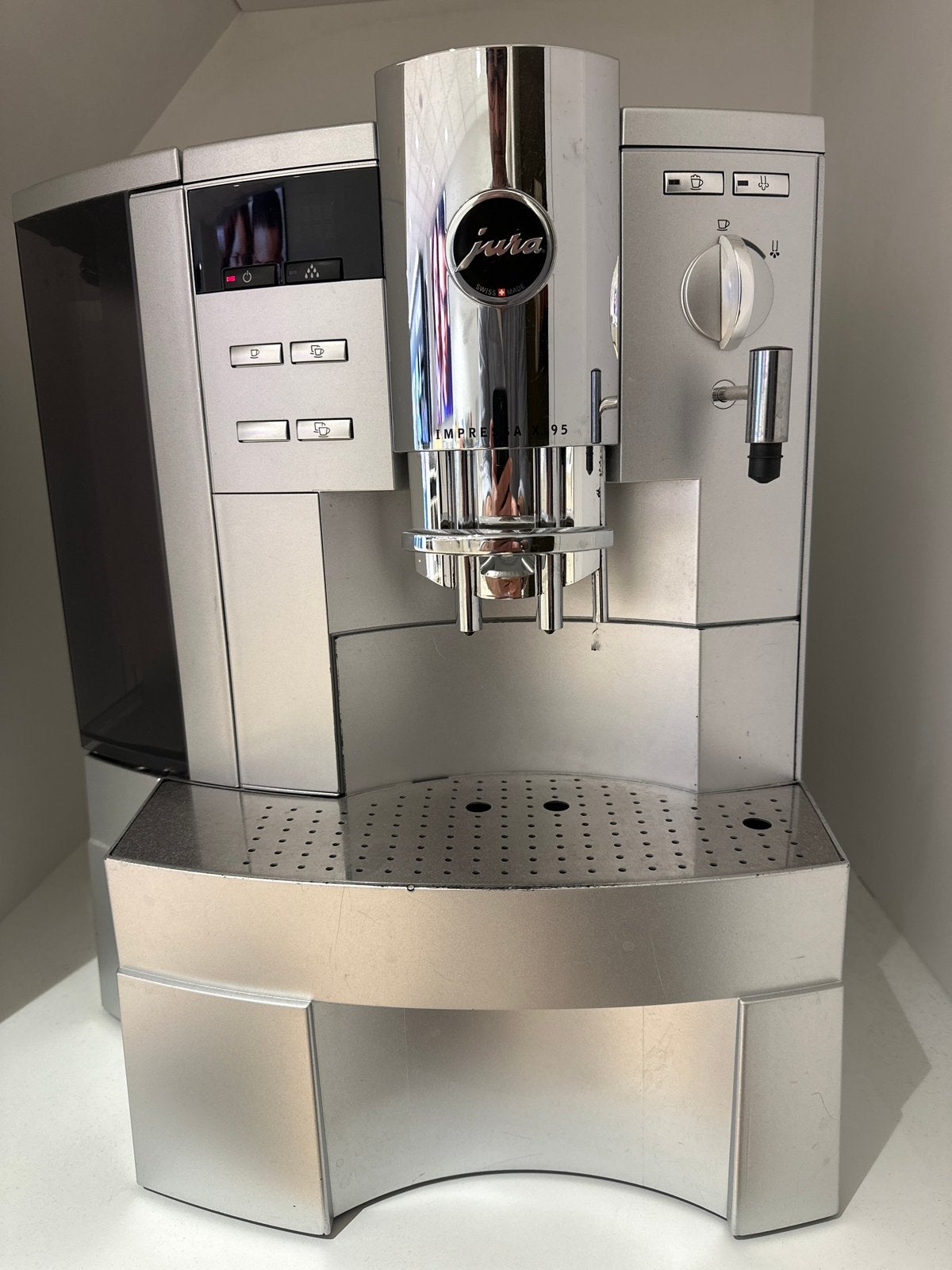 Jura Impressa Xs95 Volautomatische Koffiemachine, Ophalen, Afneembaar waterreservoir, Gebruikt, Koffiemachine