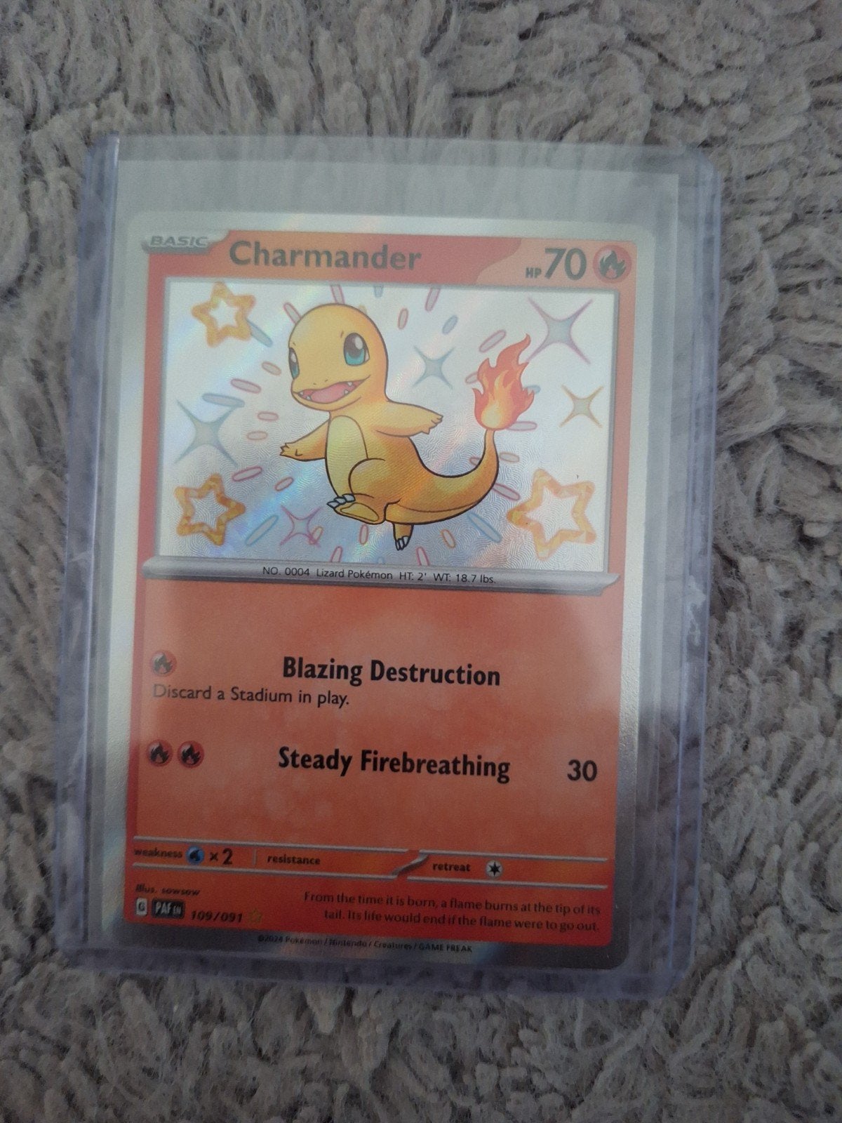 Charmander pokemon, Ophalen, Nieuw, Losse kaart, Foil