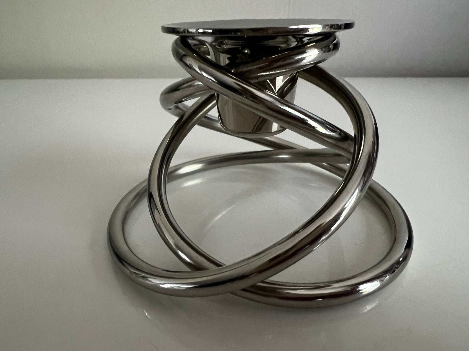 Deens Design Georg Jensen RVS GLOW Kandelaar Maria Berntsen, Ophalen of Verzenden, Zo goed als nieuw, Metaal, Kandelaar