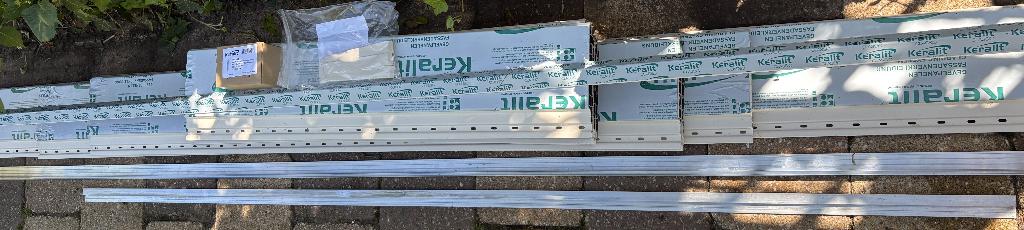 Keralit restanten 143 mm creme RAL9001, Ophalen, Nieuw, Overige materialen, Minder dan 20 mm