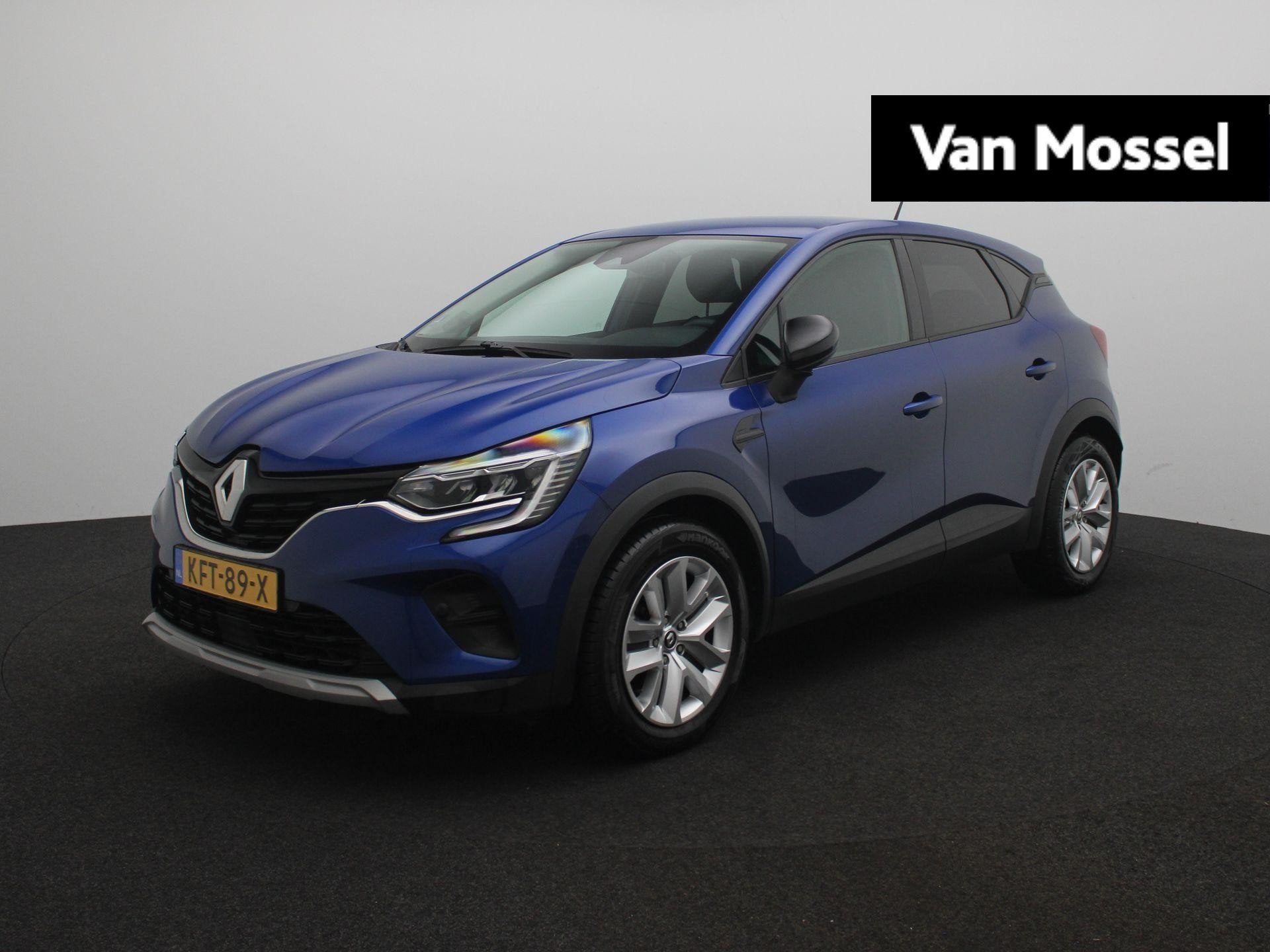 Renault Captur E-Tech Hybrid 145 Zen | Parkeersensoren v+a m, Auto's, Renault, Stof, Gebruikt, 715 kg, Blauw