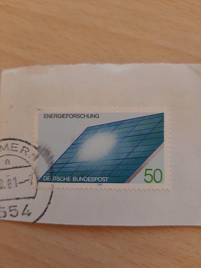 Duitsland energie zonnepaneel, Verzenden, BRD, Gestempeld