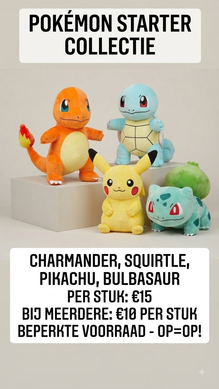 Titel: Pokémon knuffels – €15 per stuk / €10 bij meerdere, Verzamelen, Supermarktacties, Lidl, Ophalen of Verzenden