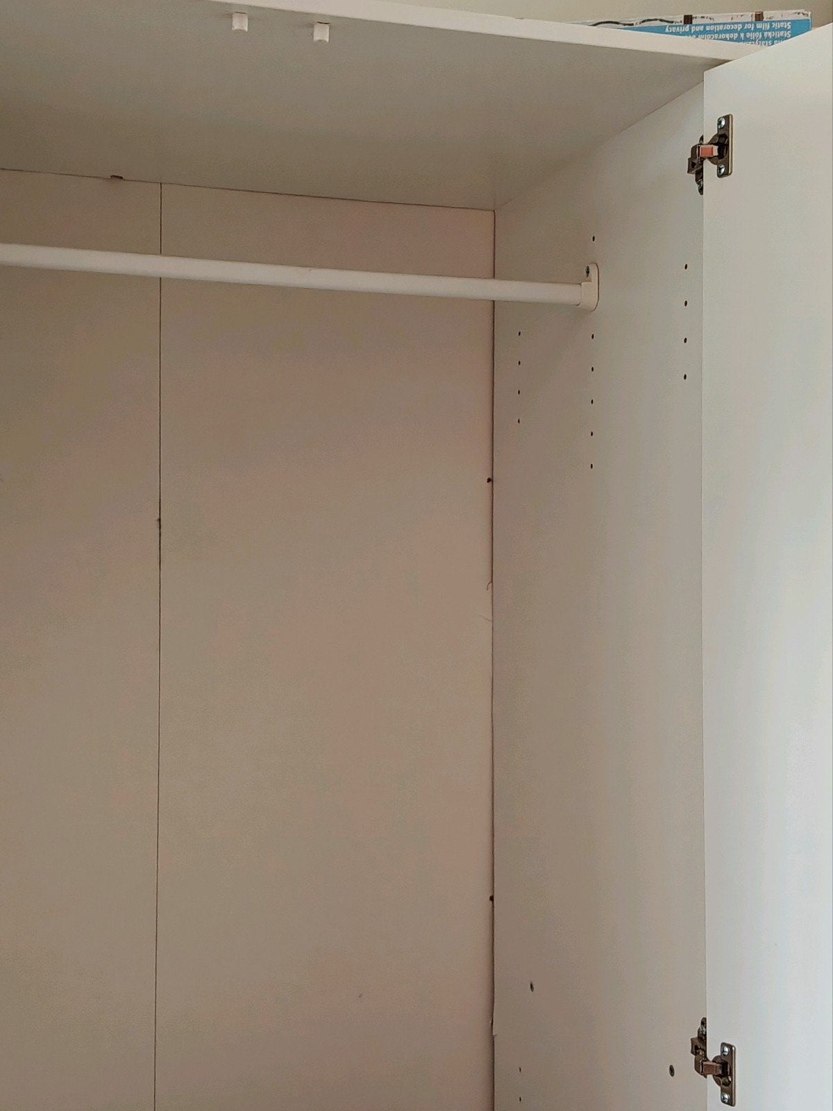 Witte kledingkast met spiegel, 3 deuren, gebruikt, Ophalen, Gebruikt, 100 tot 150 cm, Modern