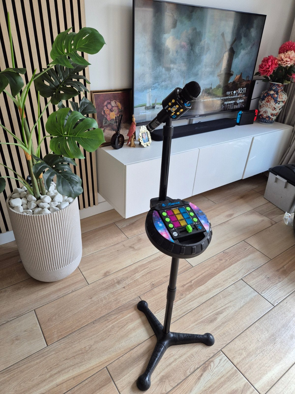 iDance Stage DJ set karaoke microfoon kinderen op standaard, Ophalen