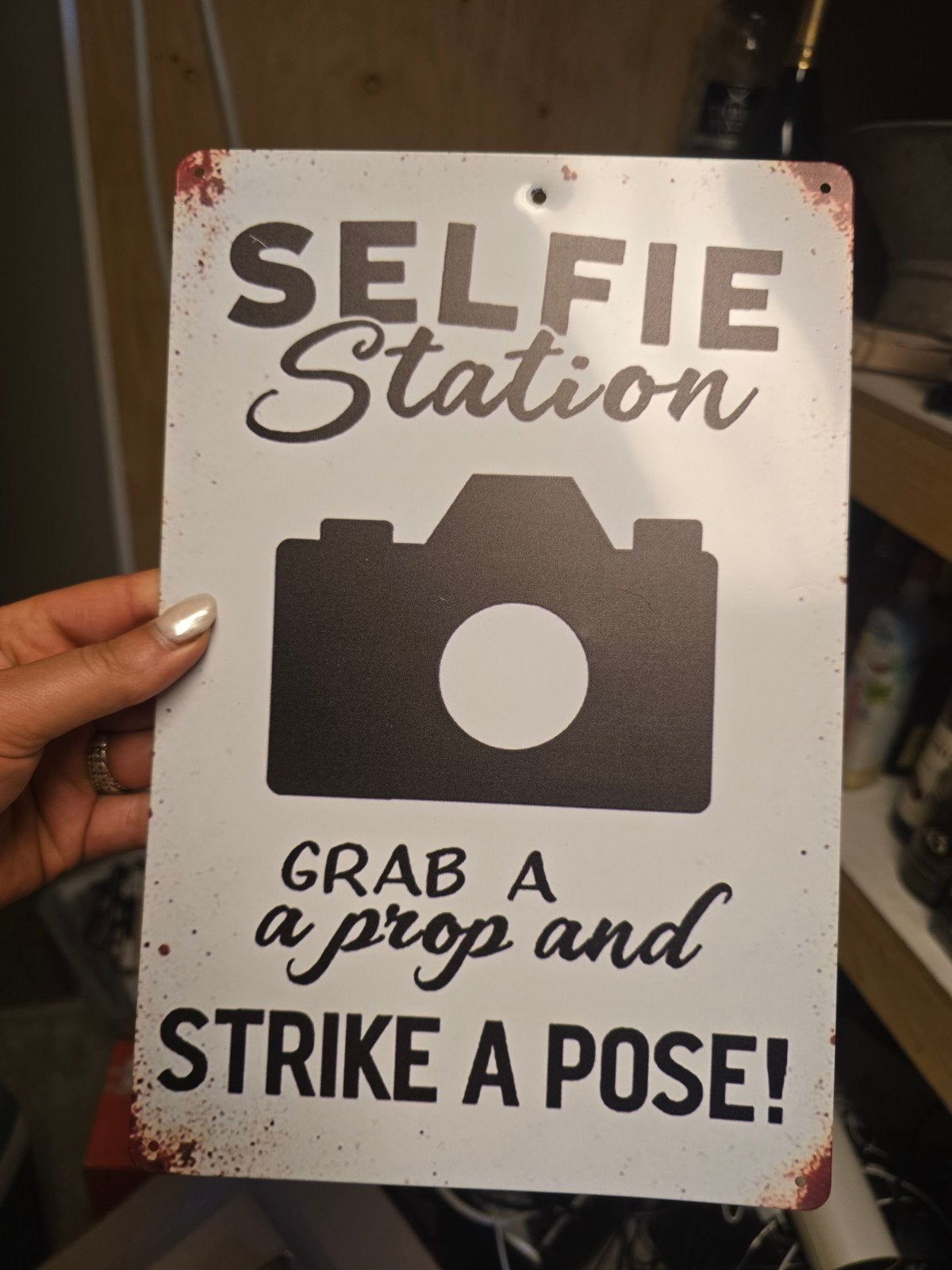 Wild West Selfie Frame - Foto Frame Net Western Look, Ophalen, Zo goed als nieuw, Feestartikel, Overige