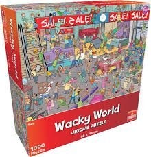WACKY WORLD PUZZEL SALE, Ophalen of Verzenden, 500 t/m 1500 stukjes, Zo goed als nieuw, Legpuzzel