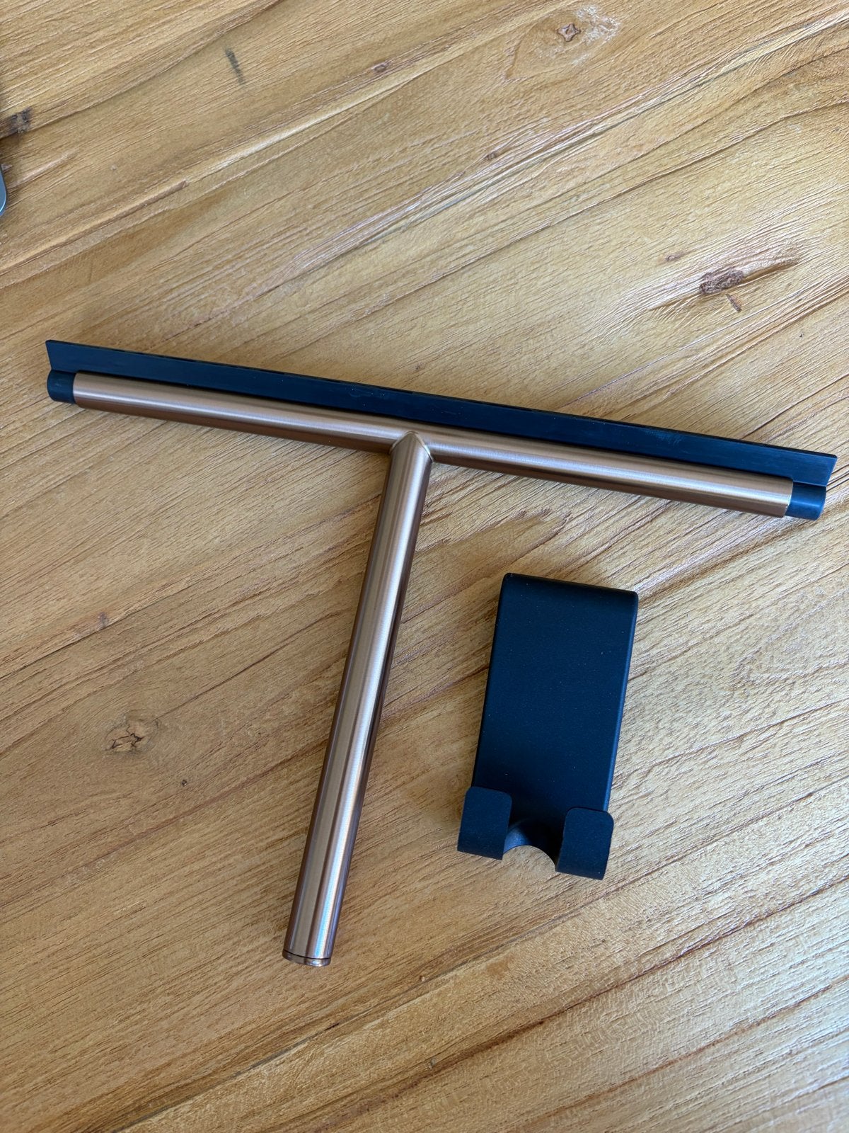 Raamwisser met flexibele glashaak - brons koper, Ophalen of Verzenden, Raamwisser of Trekker