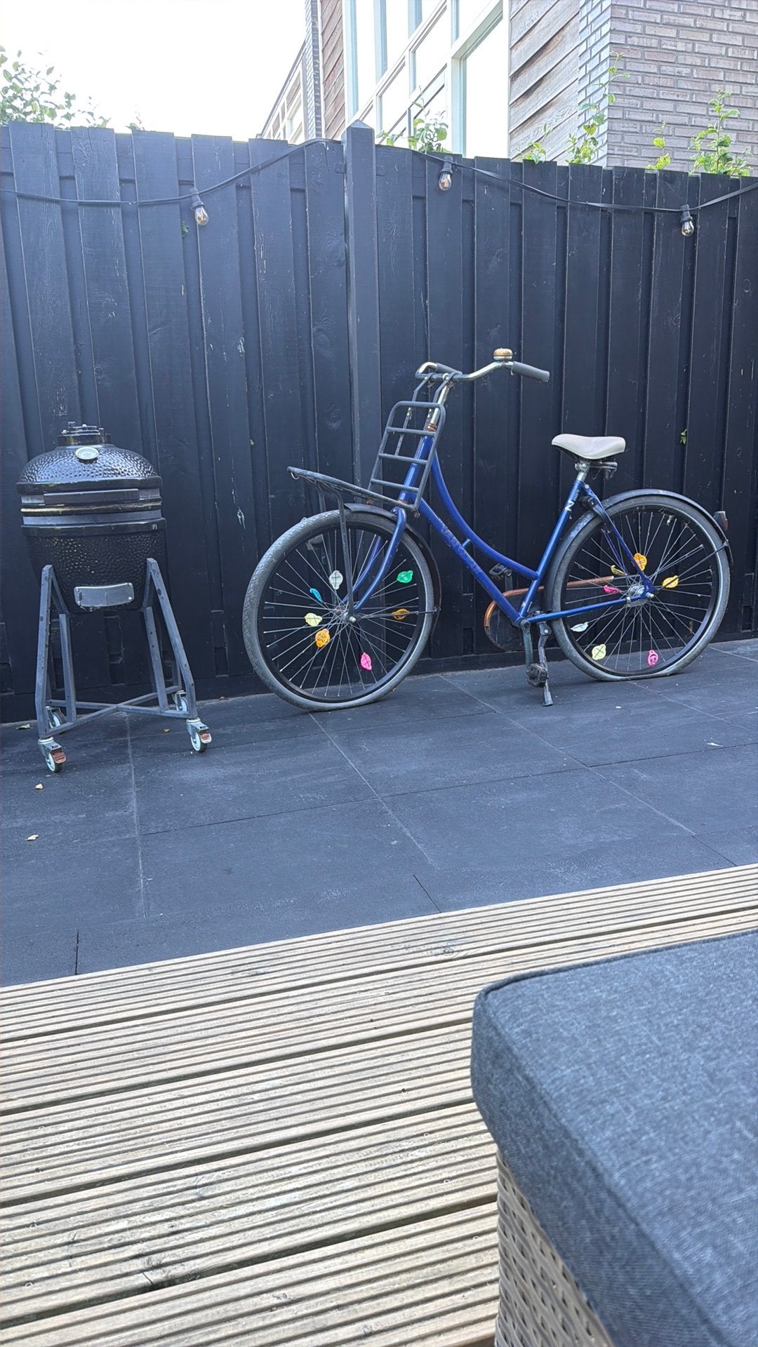 Dames fiets met lekke banden, Fietsen en Brommers, Ophalen, Gebruikt, Overige merken