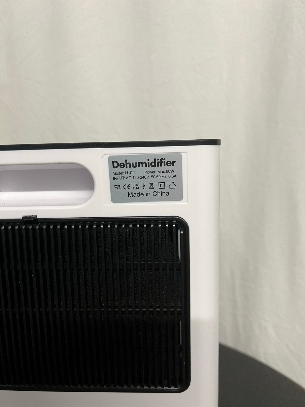 Dehumidifier H10 - Stille en Efficiënte Luchtontvochtiger, Ophalen of Verzenden, Zo goed als nieuw, Luchtontvochter