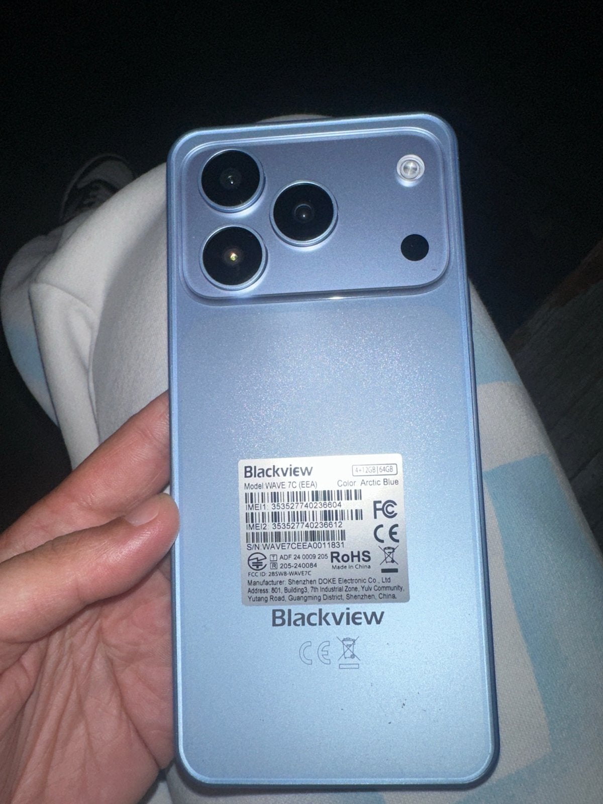 Blackview WAVE 7 (SEA) - Arctic Blue, Ophalen, Zo goed als nieuw, Klassiek of Candybar, Zonder simlock