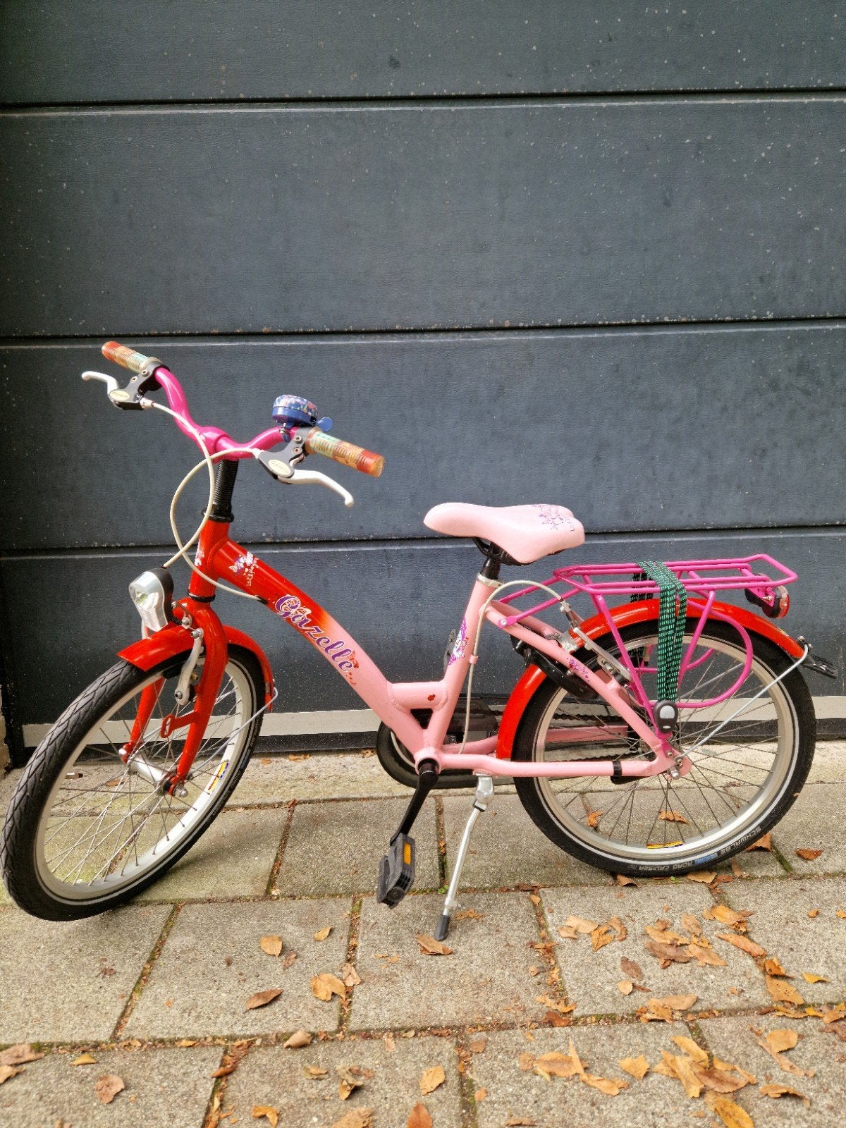 Gazelle kinderfiets 20 inch - rood/roze, Ophalen, Terugtraprem, Gazelle, 16 tot 20 inch
