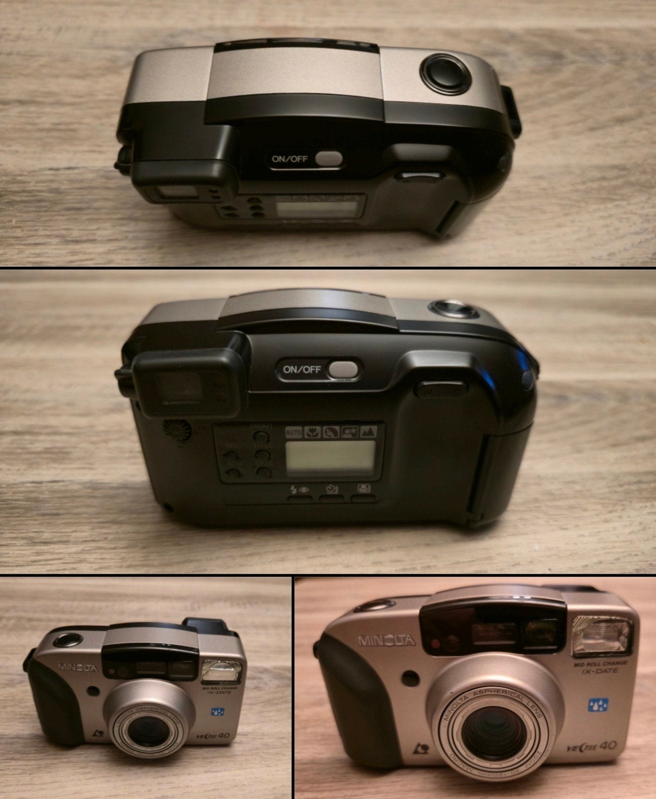 Minolta Analoge Film Camera Sum Zoom 35 MM Film met Tasje ma, Ophalen of Verzenden, Refurbished, Compact, Minolta