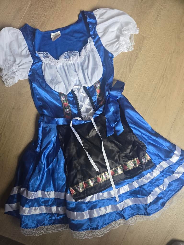 Nieuw! Oktoberfest dirndl jurkje maat M. 2 beschikbaar, Ophalen of Verzenden, Nieuw, Maat 38/40 (M), Overige thema's