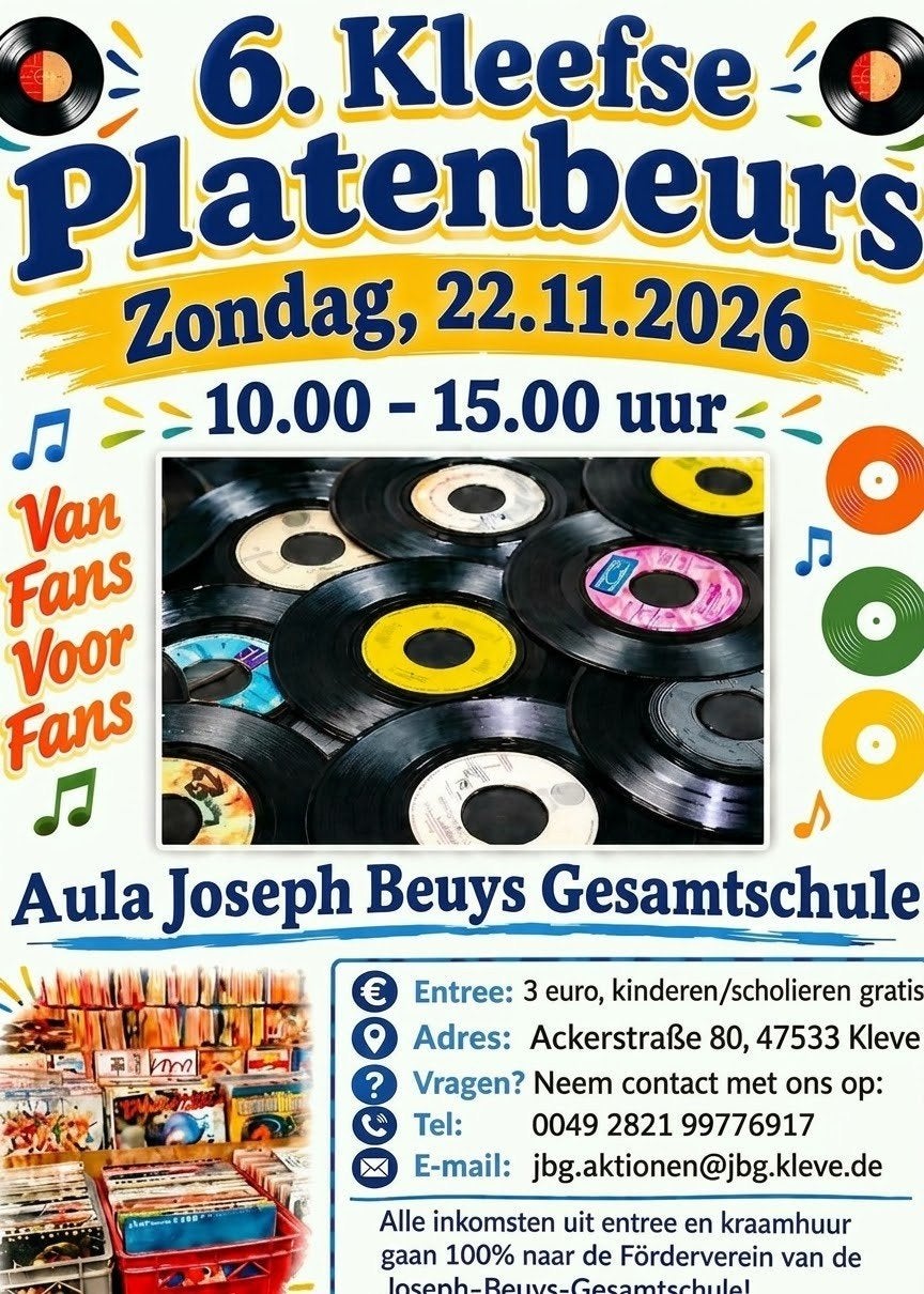 platenbeurs 22.11 in Kleve / Kleef lp vinyl singel 12 7 inch, Ophalen, Overige formaten