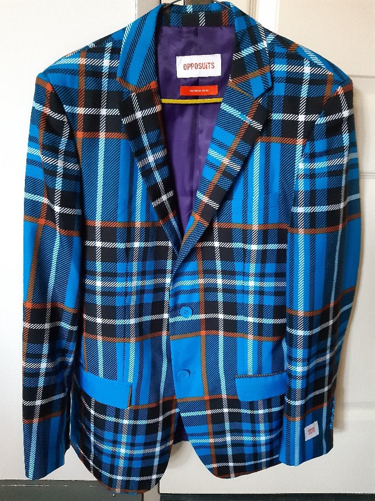 Carnavalspak herenpak Opposuits mt 36/46, Ophalen of Verzenden, Zo goed als nieuw, Opposuits