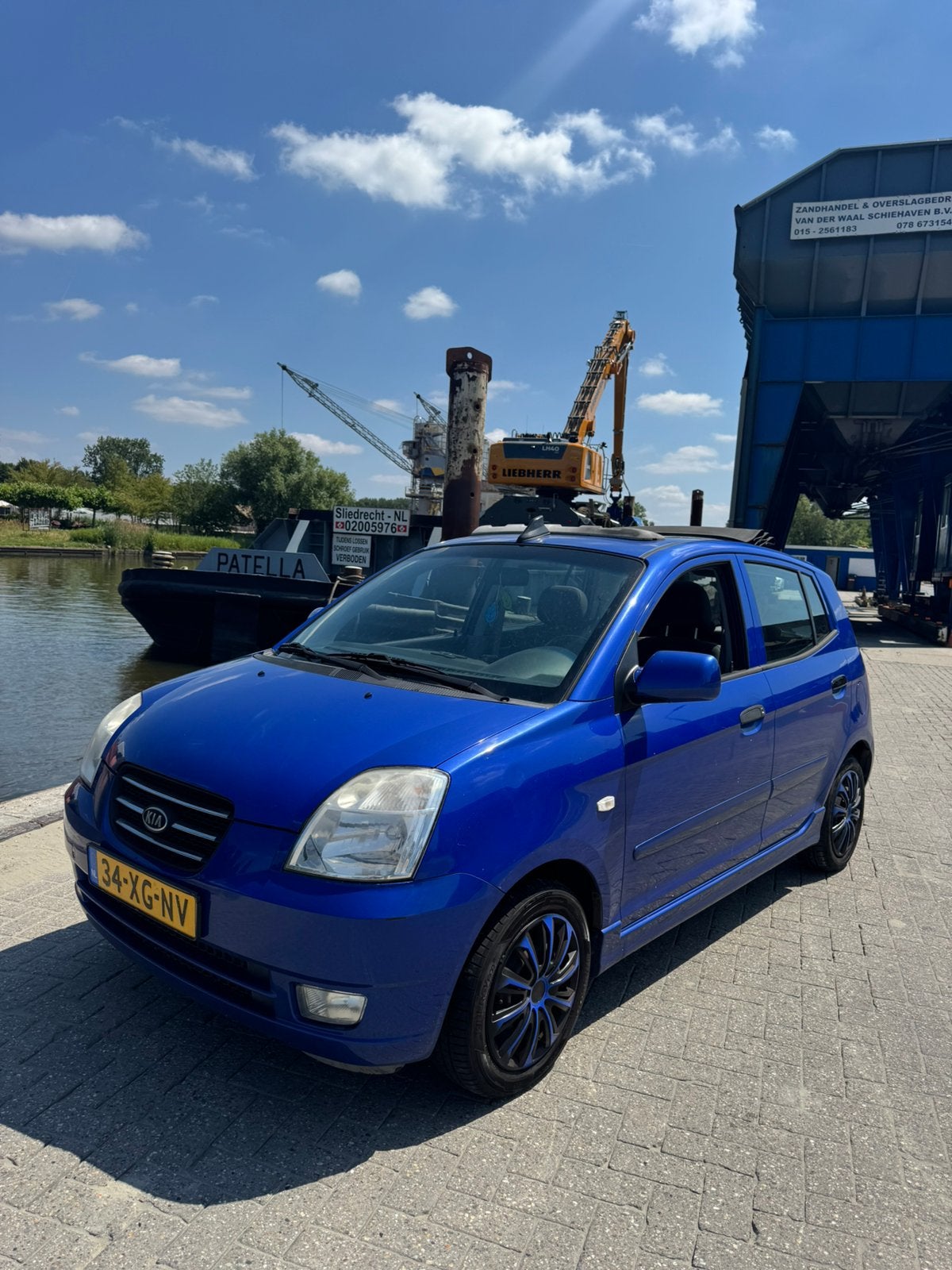 Kia Picanto 1.0 2007 Blauw, Ophalen of Verzenden, Gebruikt