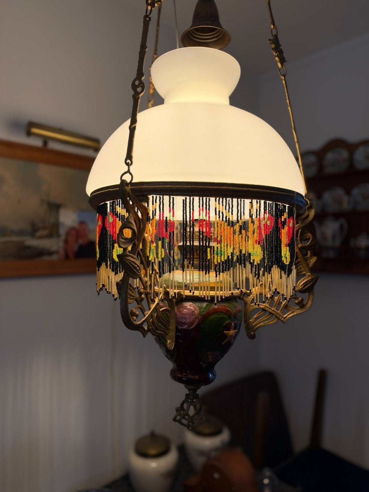 olielamp antiek, Ophalen
